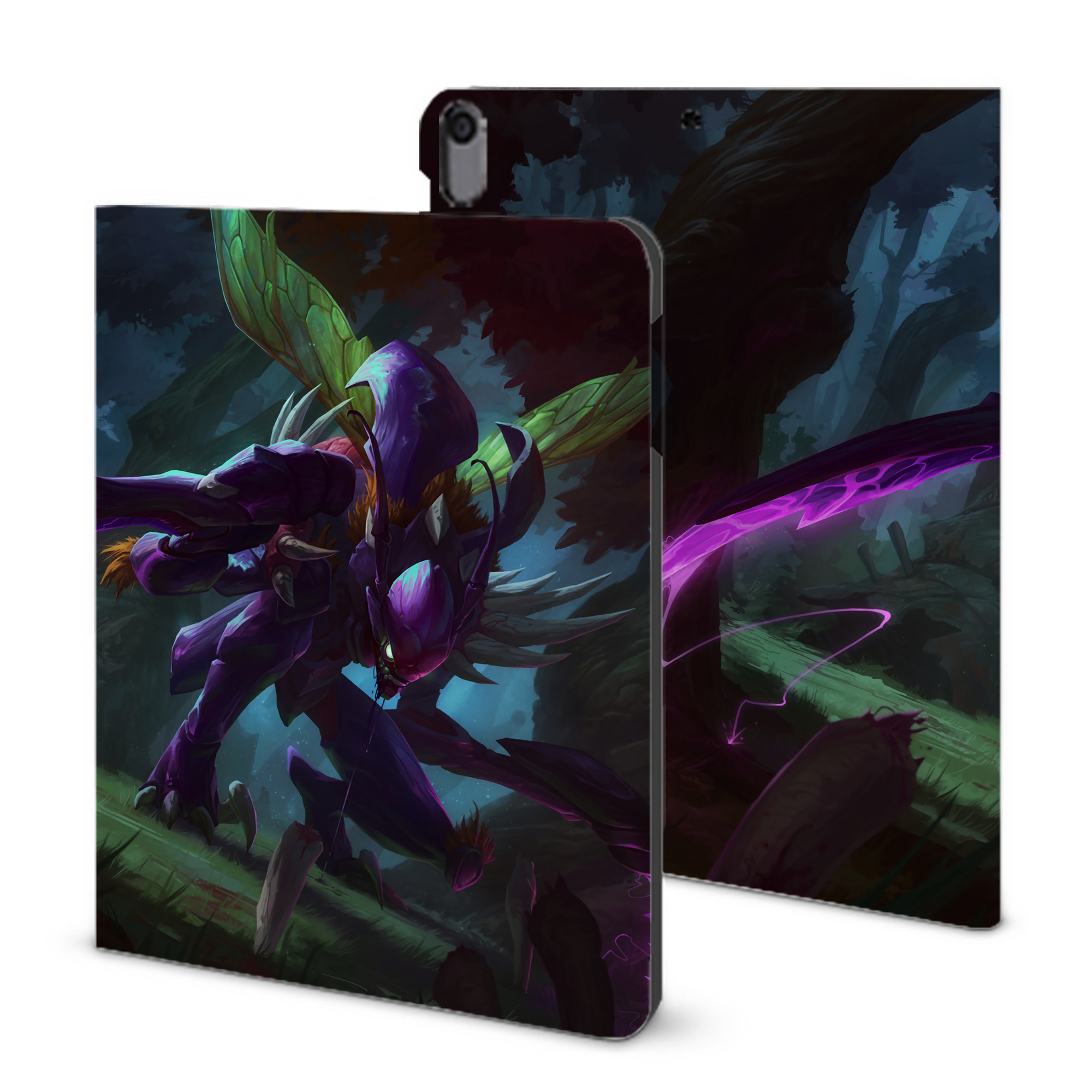 （画像用） リーグ・オブ・レジェンド League of Legends LOL IPad ケース ブック型 PUレザー TPU 耐衝撃 軽量 薄型 ペン収納なし 全面保護 IPad 各モデル対応
